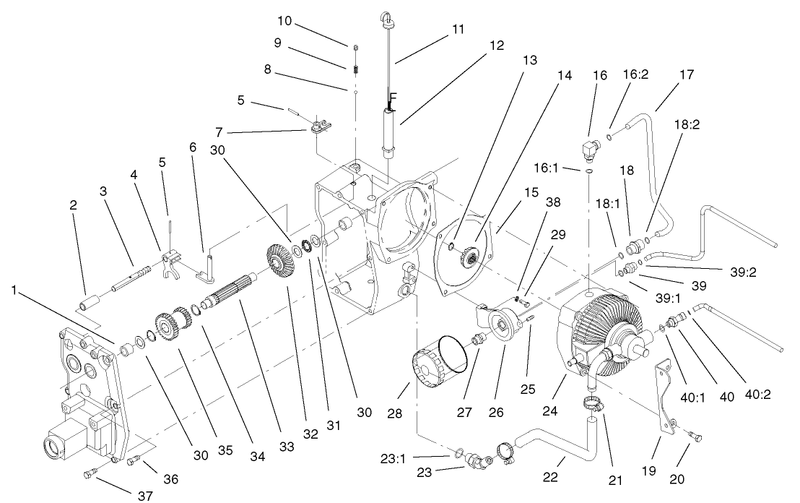 Hydro Transaxle Assembly cont