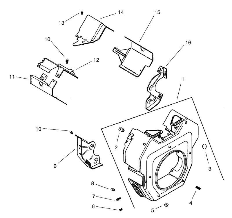 Blower Housing Assembly Kohler CH22S 66545