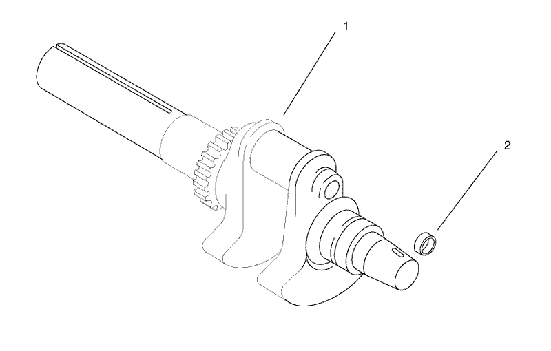 Crankshaft Assembly Kohler CH22S 66545
