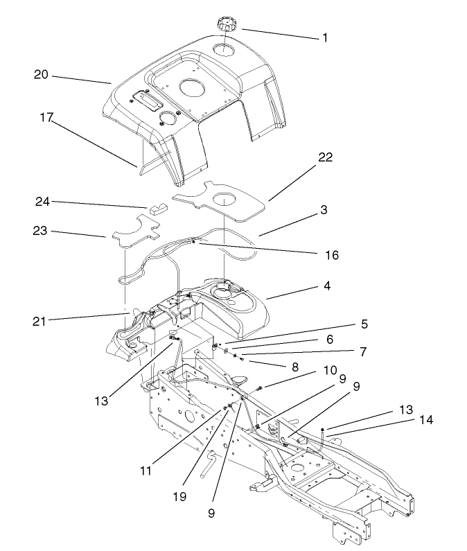 Fender and Fuel System Assembly