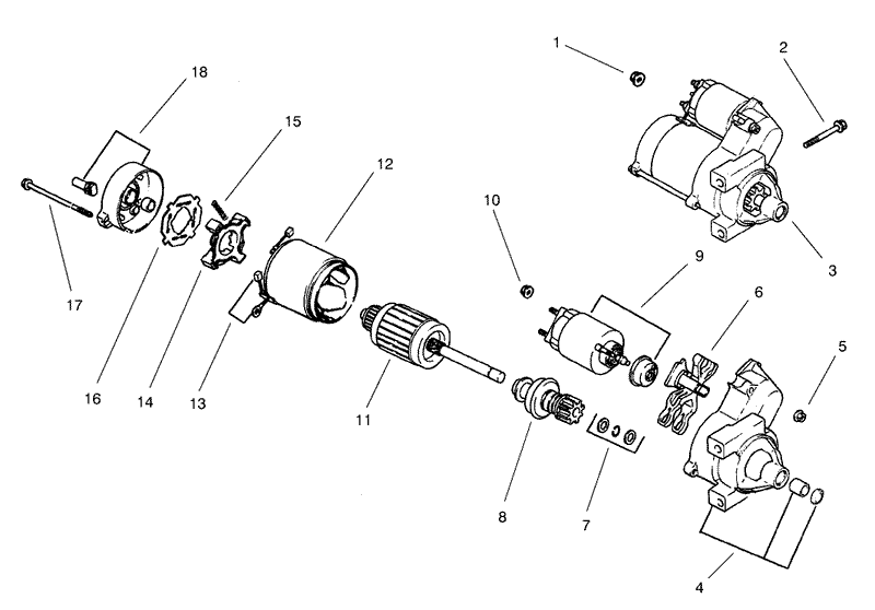 Starter Assembly Kohler CH22S 66545