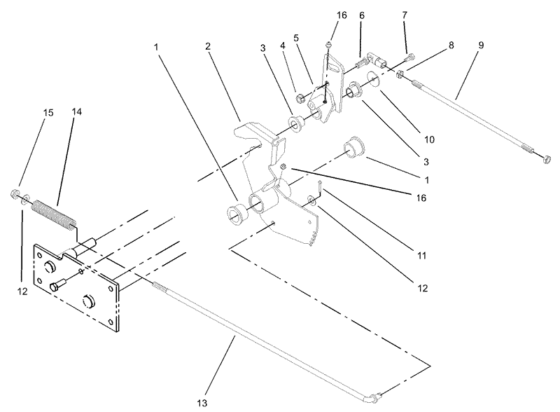 Parking Brake Lower Assembly