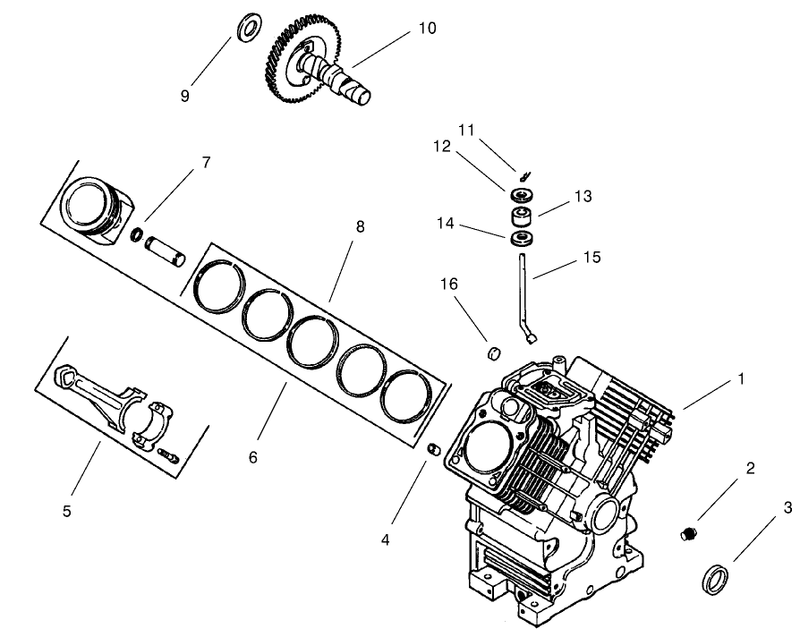 Group 2 Crankcase models 73542 and 73570