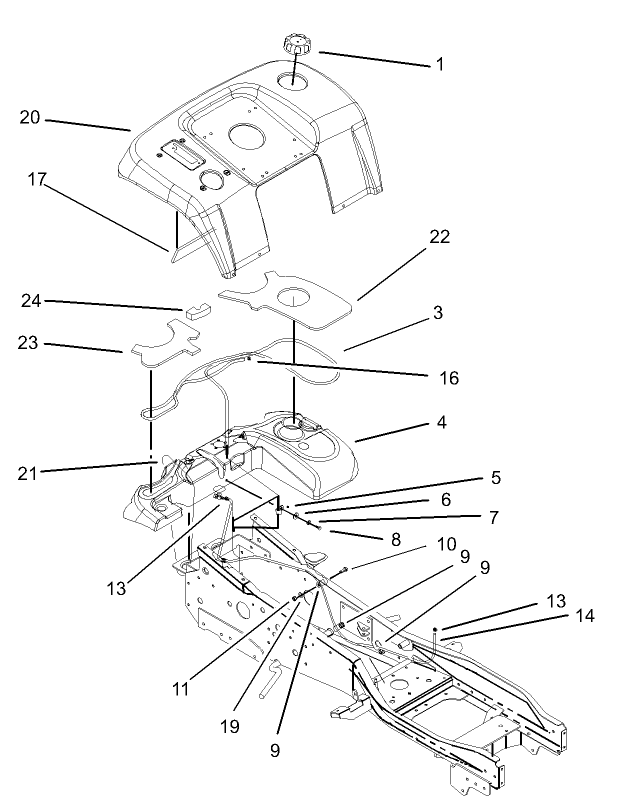Fender and Fuel System Assembly