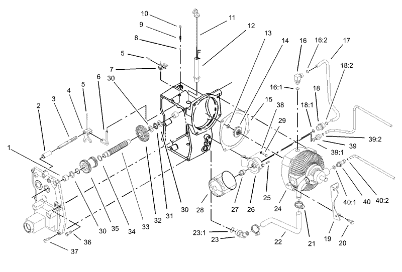 Hydro Transaxle Assembly continued