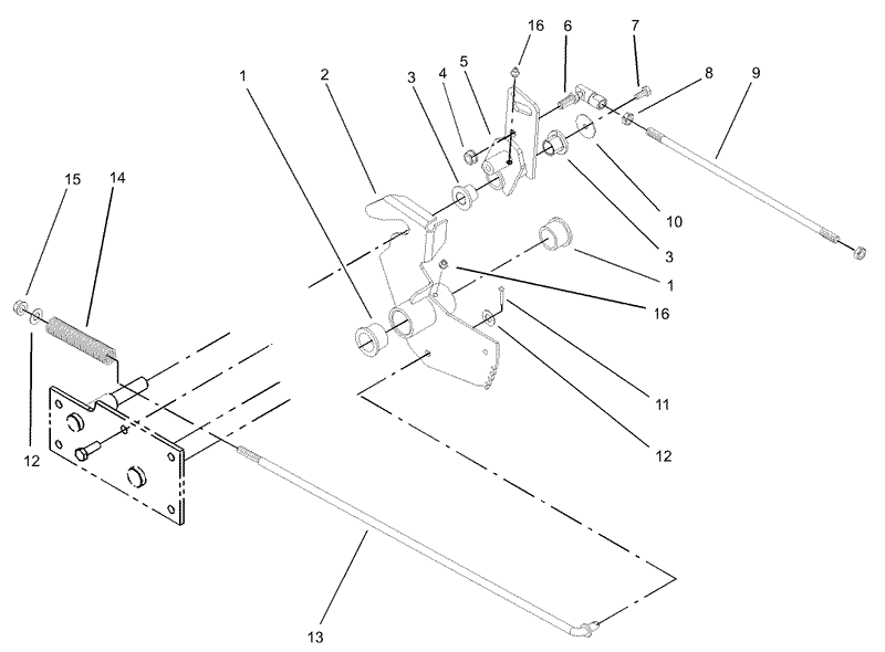 Lower Parking Brake Assembly
