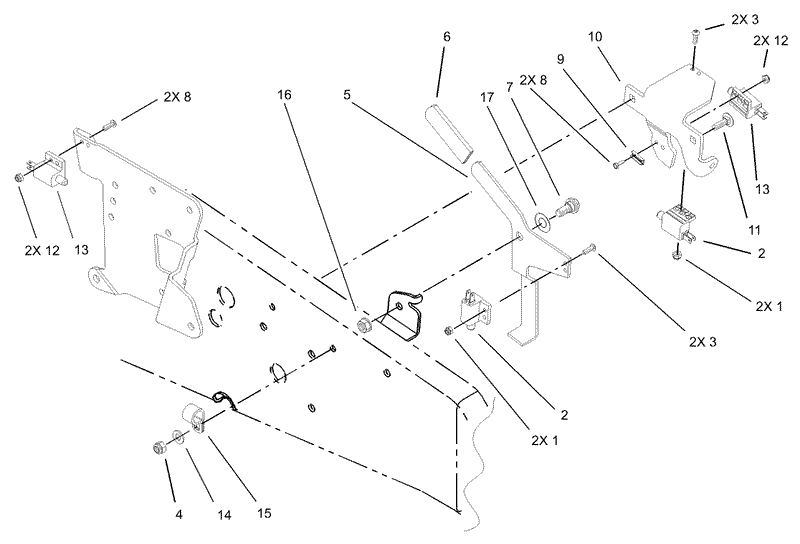 Upper Parking Brake Assembly