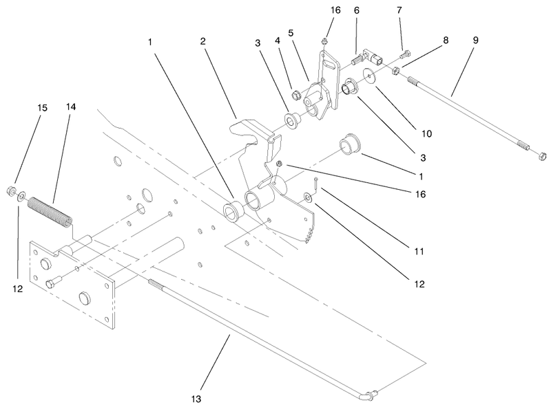 Lower Parking Brake Assembly