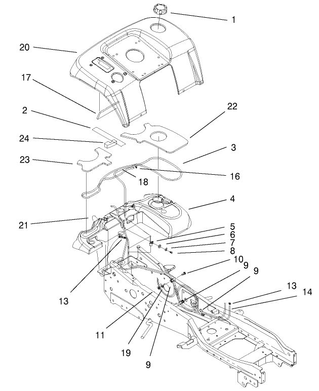 Fender and Fuel System Assembly