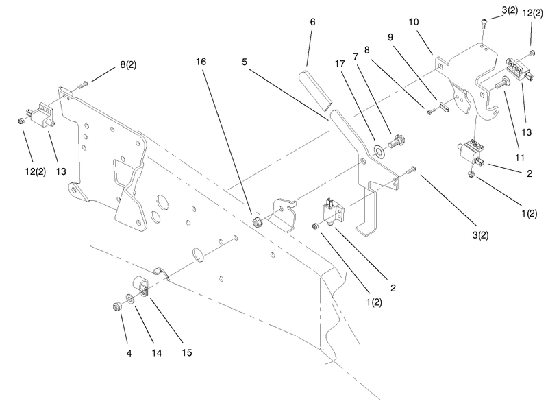 Upper Parking Brake Assembly