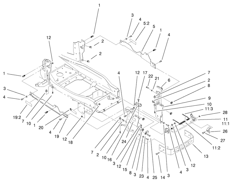 Bumper and Hood Support Assembly