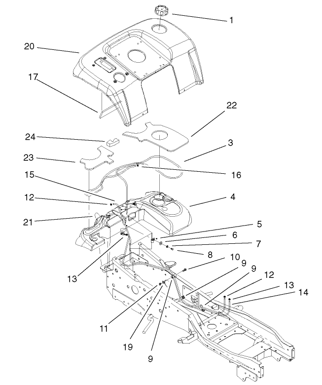 Fender and Fuel System Assembly