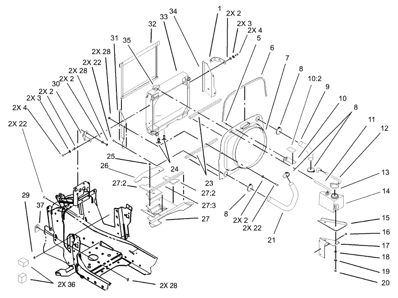 Liquid Cooled Diesel Engine Assembly cont
