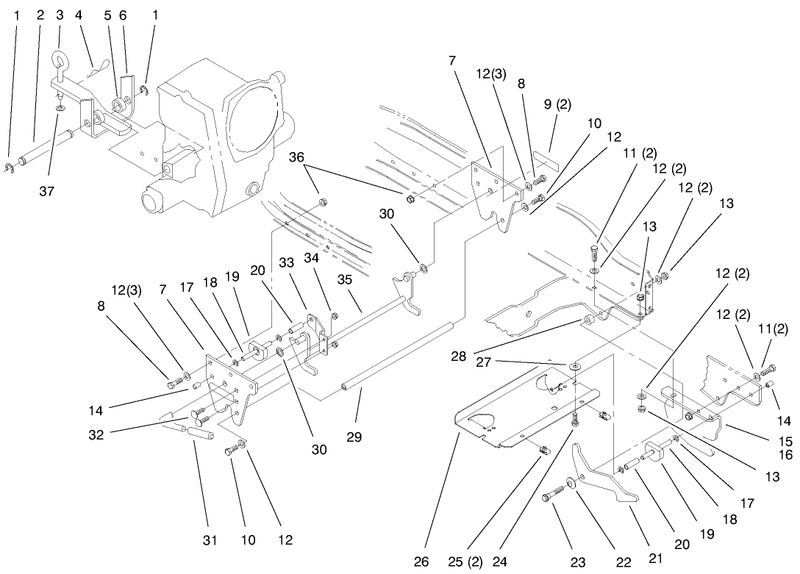 Attach A Matic and Hitch Assembly