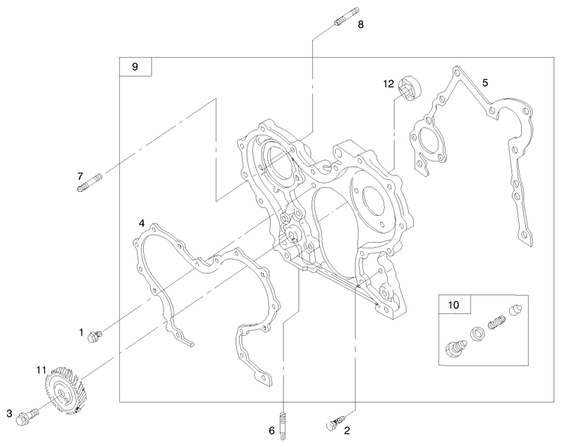 Engine Assembly serial No 99000001 9900130model 73590