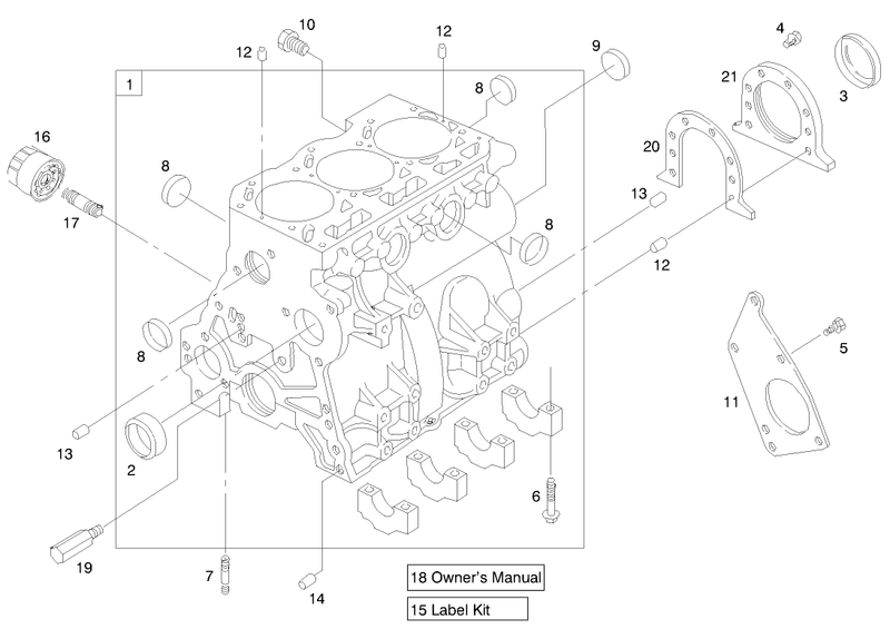 Engine Assembly serial No 99000001 9900130model 73590
