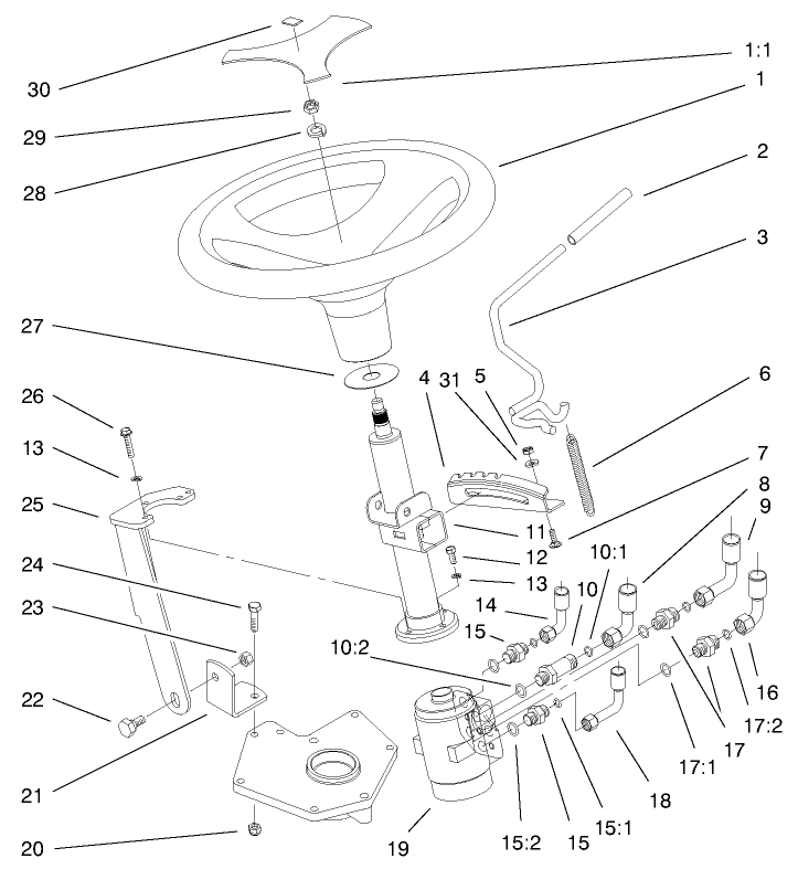Power Steering and Tilt Assembly