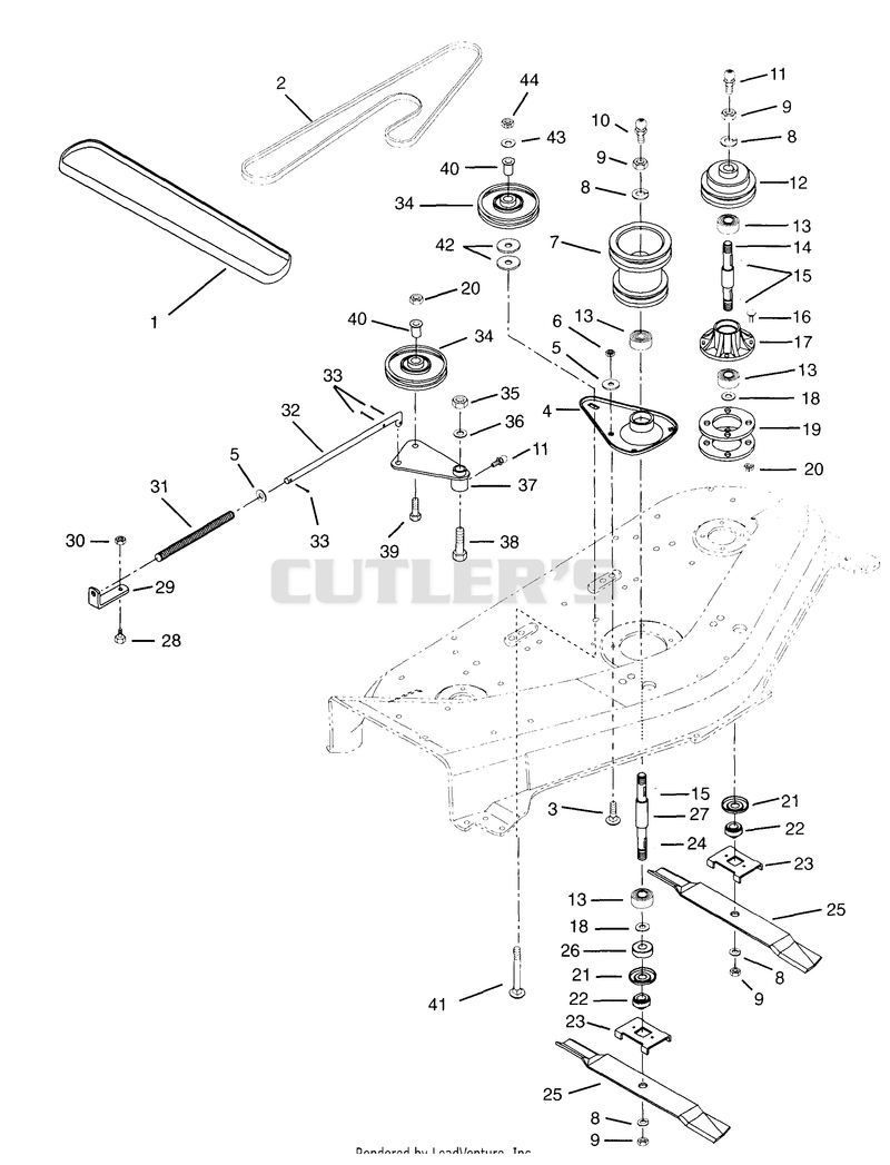 48" Mower Spindle