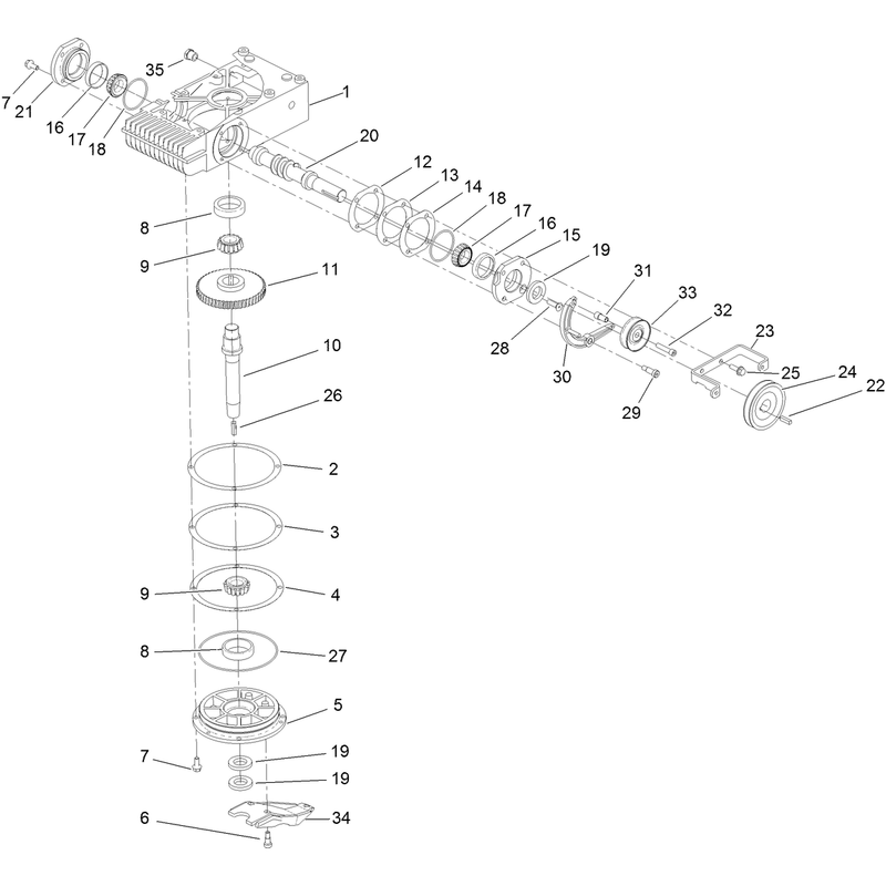Gearbox Assembly No 125-4991