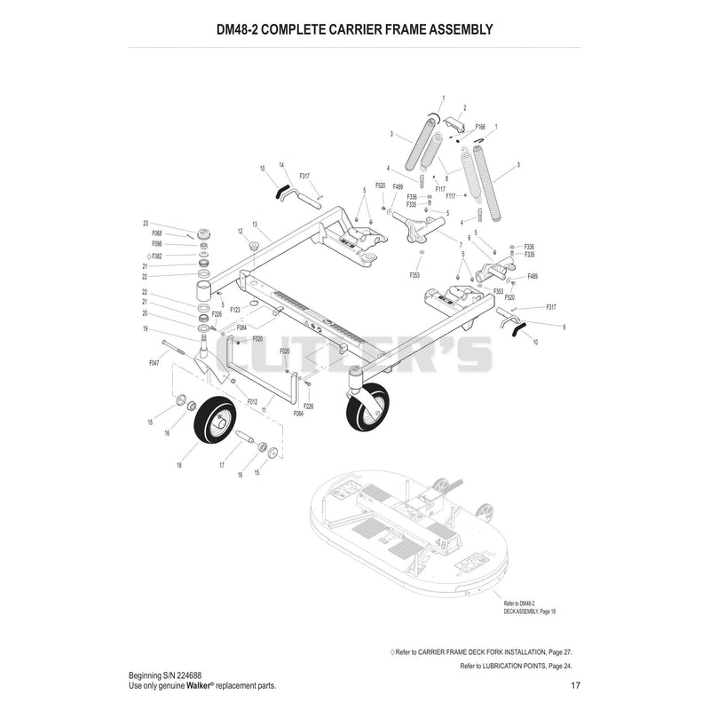 DM48-2 Complete Carrier Frame Assembly