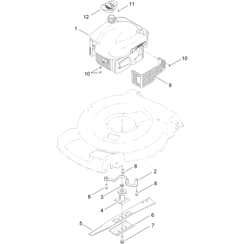 Engine and Blade Assembly