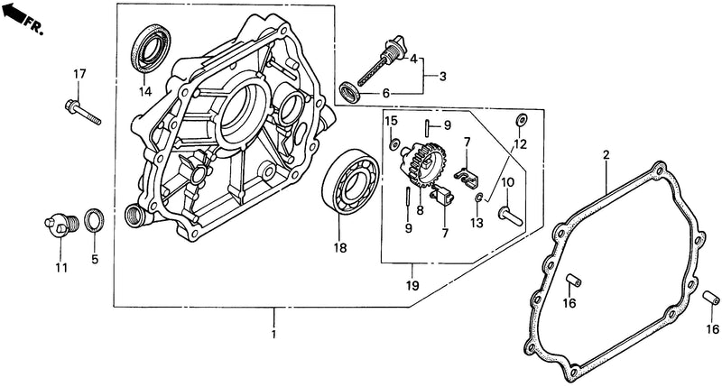 HS80    CRANKCASE COVER
