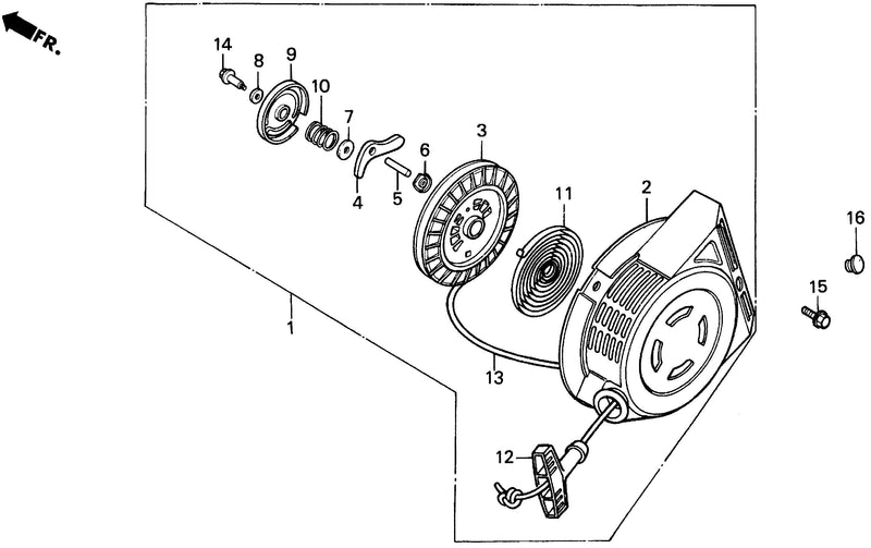 HS80    RECOIL STARTER