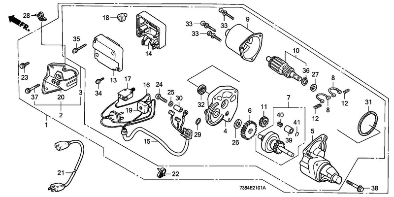 HS80    STARTER MOTOR (1171449-)