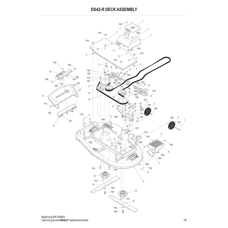 DS42-R DECK ASSEMBLY