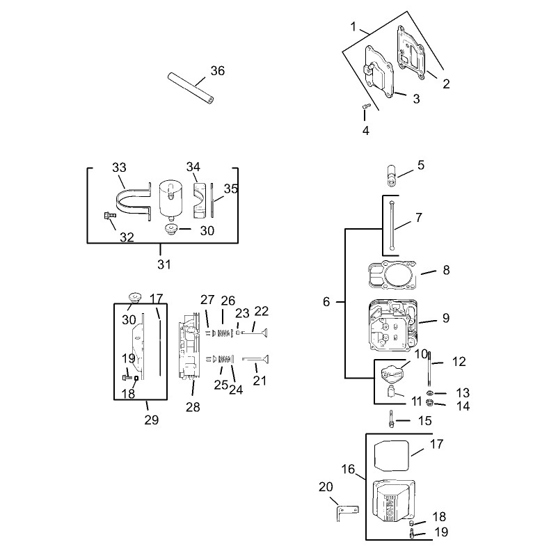 HeadValveBreather Assembly Kohler CV23S-PS75560