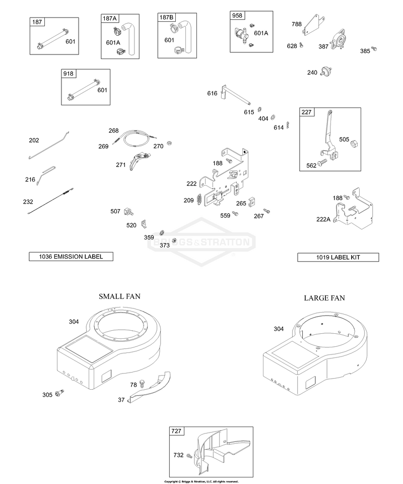 Blower Housing, Controls, Fuel Pump