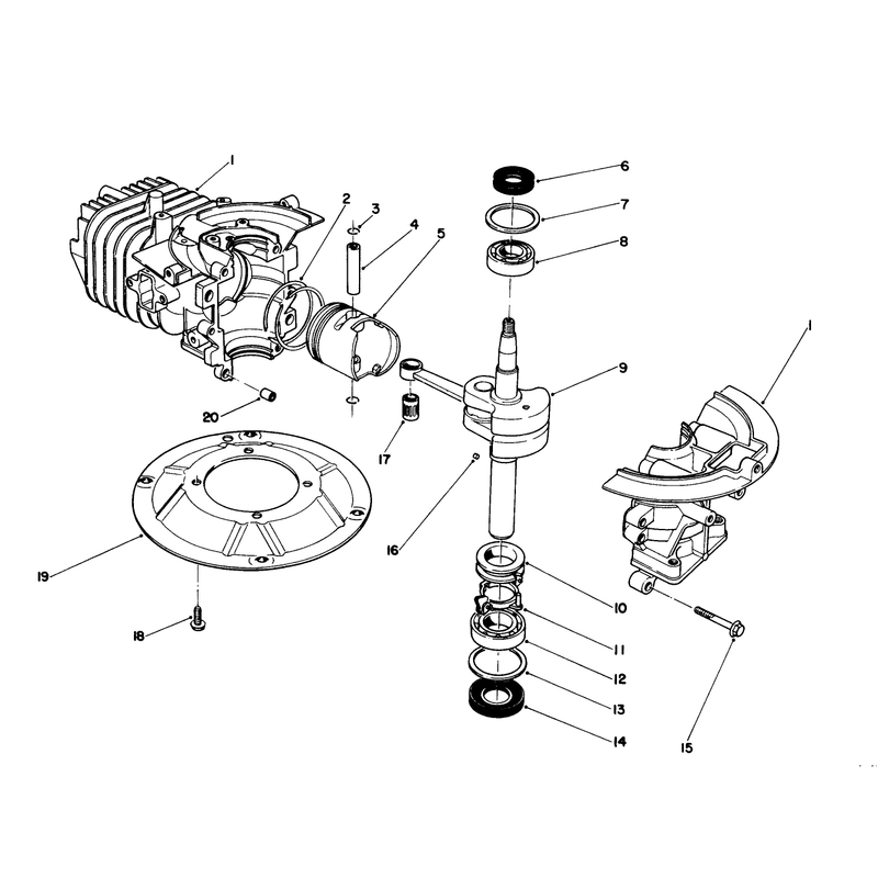 Crankshaft Assembly (engine No. 47pk9)