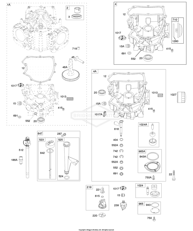 Engine Sump, Oil Pump, Dipstick/Tube Assembly