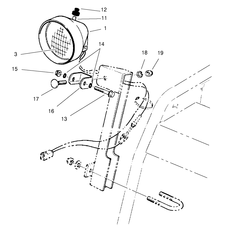 Headlamp Assembly No. 54-9871 (only On: 38079)