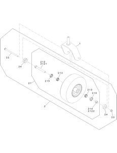 Caster and Wheel Assembly