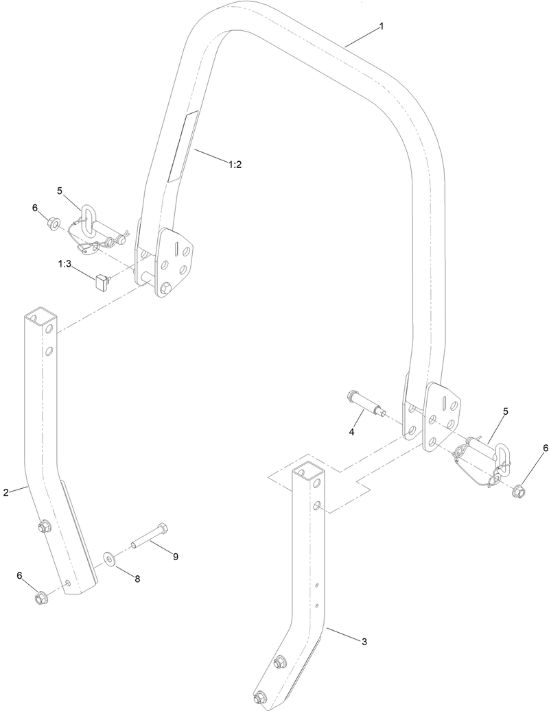 Roll Over Protection System Assembly No 139 8062