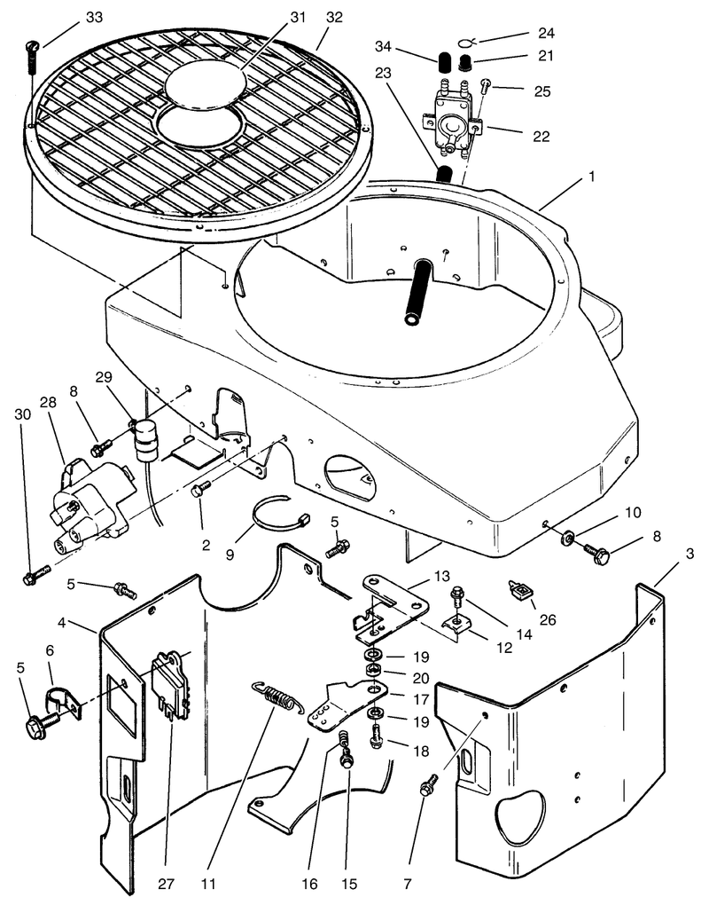 Covers Fuel Pump Coil Regulator and Governor Linkage Assembly