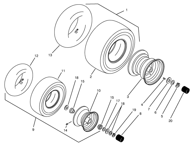 Wheels and Tires Assembly