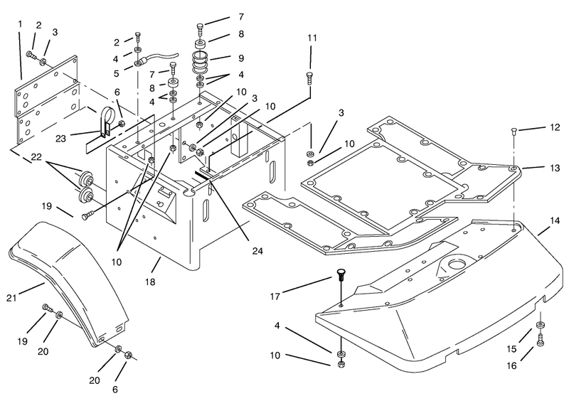 Fenders and Floor Pan Assembly