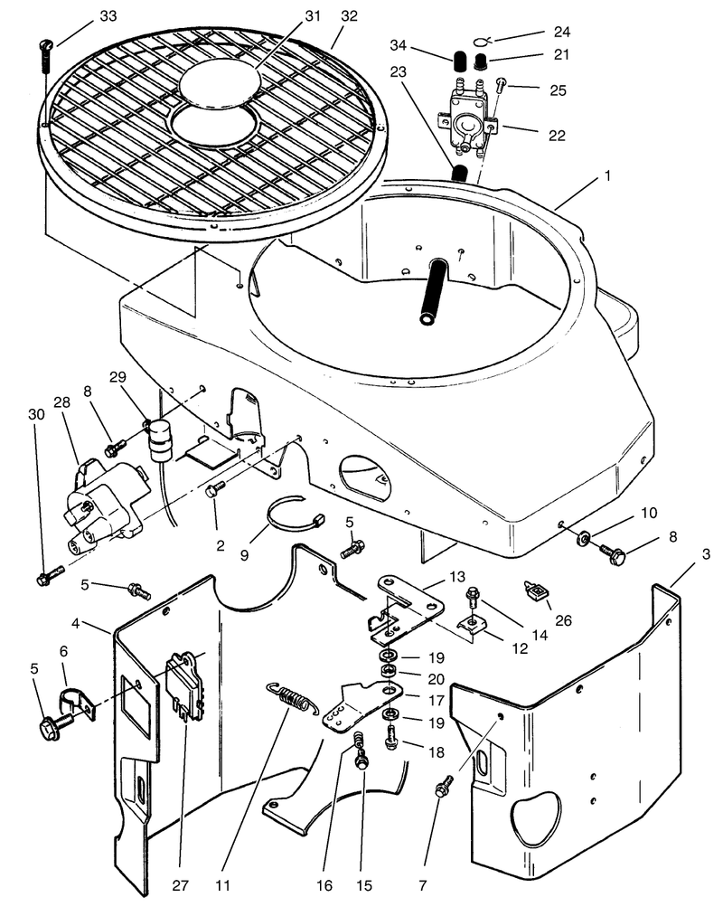 Covers Fuel Pump Coil Regulator and Governor Linkage Assembly