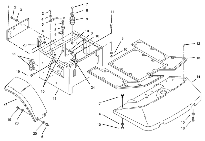 Fenders and Floor Pan Assembly