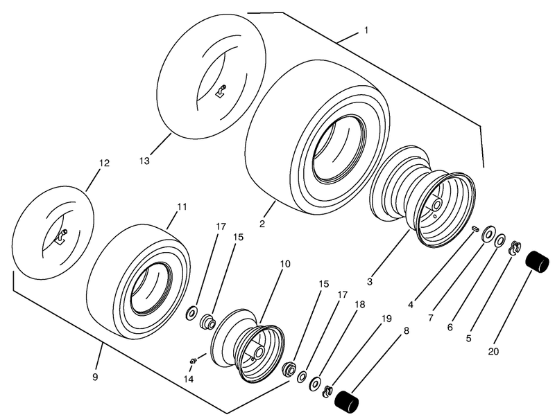 Wheels and Tires Assembly