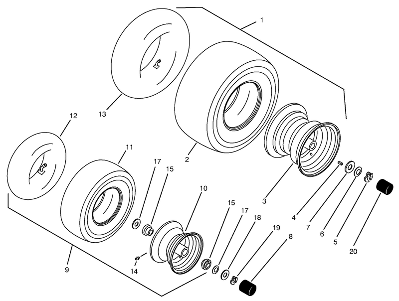 Wheels and Tires Assembly