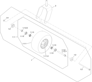 Caster Wheel and Fork Assembly
