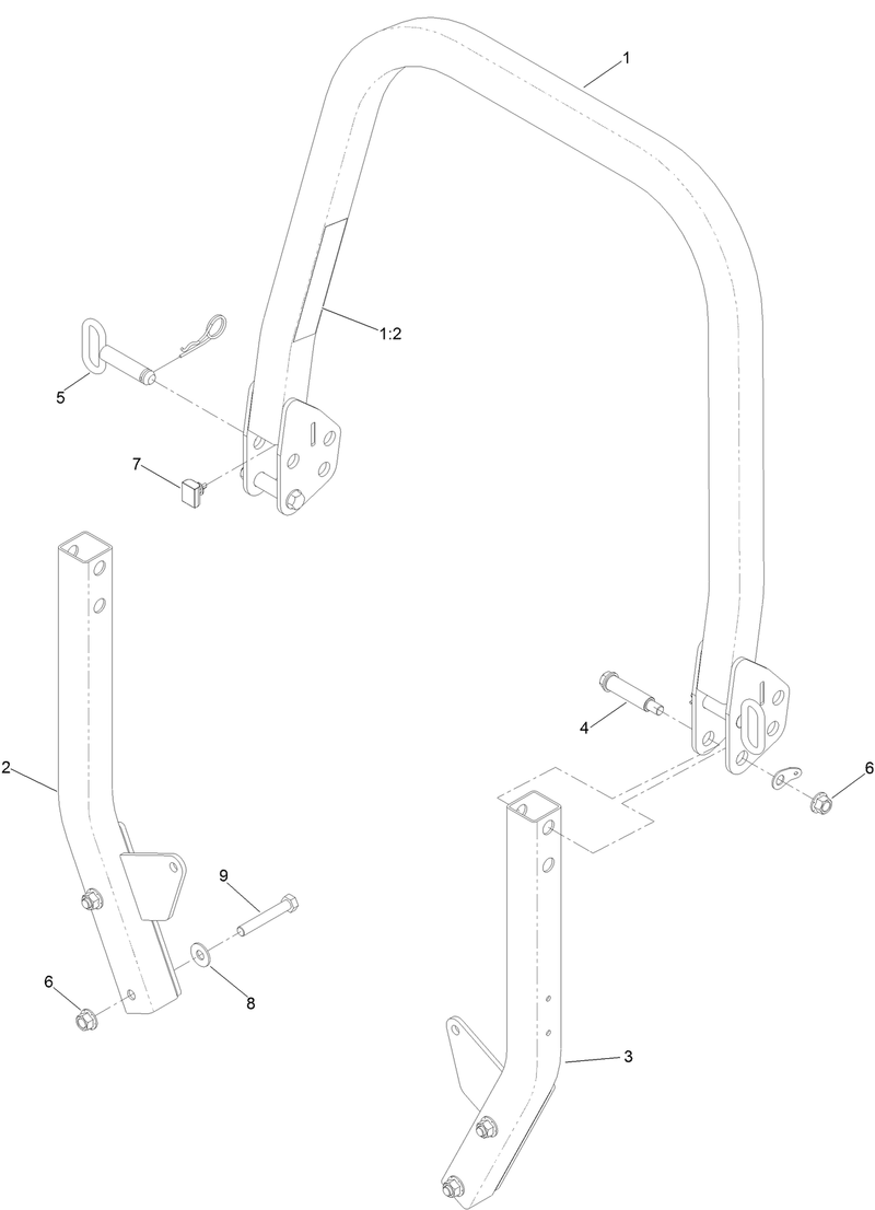 Roll Over Protection System Assembly No 139 8063