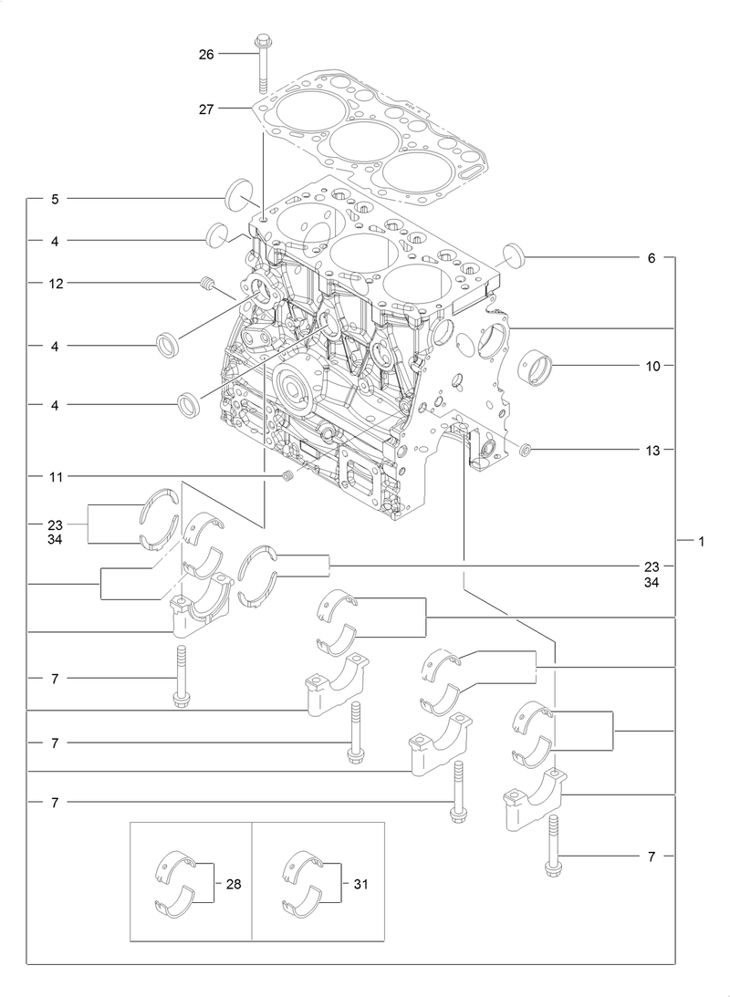 Cylinder Block Assembly