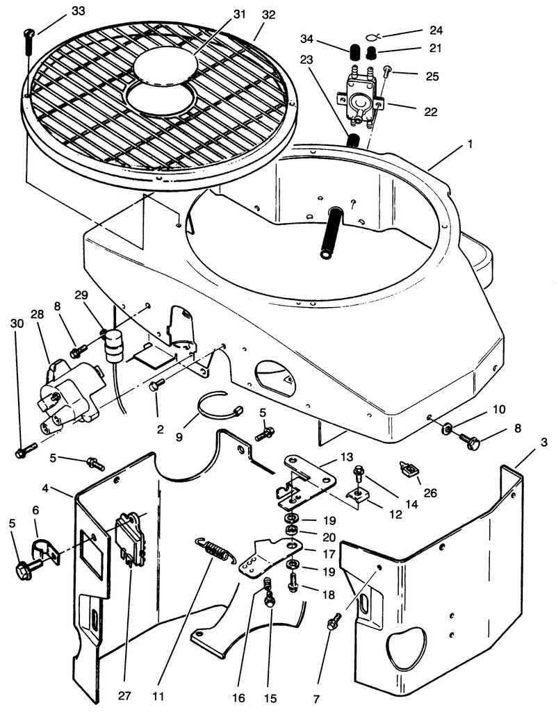 Covers Fuel Pump Coil Regulator and Governor Linkage Assembly