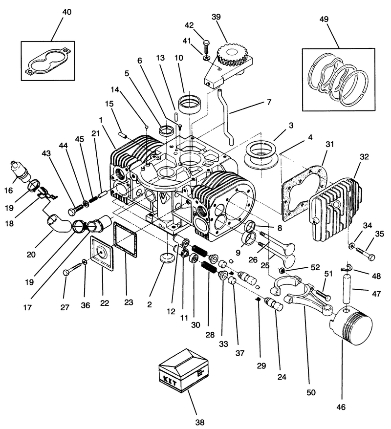 Engine Cylinder Block Assembly