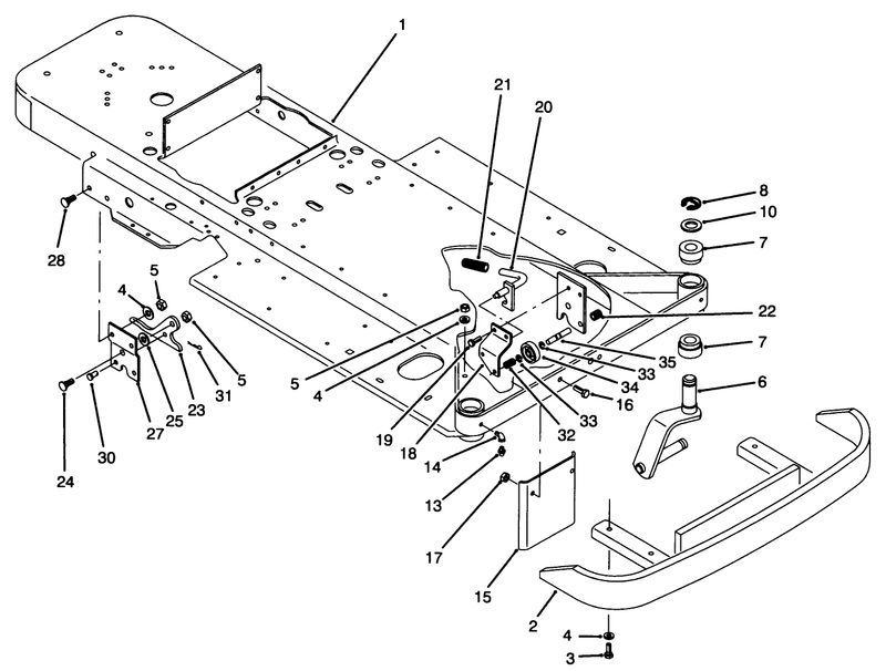 Frame and Front Wheel Fork Assembly