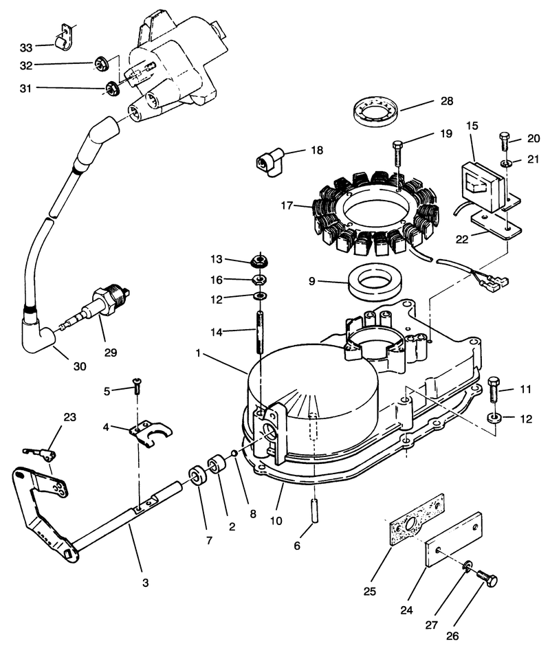 Gearcase and Ignition Assembly